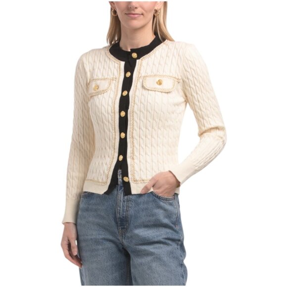 DALIA MACPHEE Button Front Cardigan - Picture 1 of 3